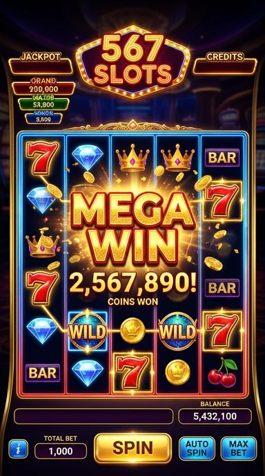 Layar utama 567slots — antarmuka bersih setelah instalasi